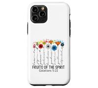 Carcasa para iPhone 11 Pro Fruits of The Spirit Gálatas 5 22 Verso de la Biblia Cristiano