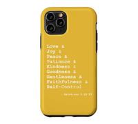 Carcasa para iPhone 11 Pro Frutas del Espíritu Palabras
