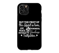 Carcasa para iPhone 11 Pro Frutos del Espíritu: Amor, Alegría, Paz y Bondad