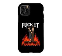Carcasa para iPhone 11 Pro Fuck It - Witch is Burning in Flame Smoking Adult Humor Meme