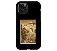 Carcasa para iPhone 11 Pro Funny Bigfoot Bruh UFO Alien Loch Ness Monster Abduction