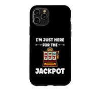 Carcasa para iPhone 11 Pro Funny Casino Quote gamling I'm Here for Jackpot