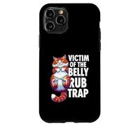 Carcasa para iPhone 11 Pro Funny Cat Victim of The Belly Rub Trap Kitten Joke