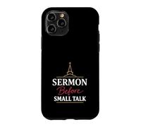 Carcasa para iPhone 11 Pro Funny Church Sunday Sermón Humor Cristiano Domingo Estado de ánimo