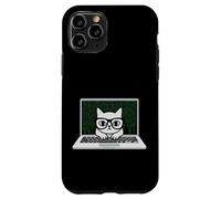 Carcasa para iPhone 11 Pro Funny Coding Cat Computer Tech Ingeniero desarrollador de Software