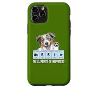 Carcasa para iPhone 11 Pro Funny Elements of Happiness Blue Merle Aussie Lover