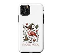 Carcasa para iPhone 11 Pro Funny Flamingo Pun Flocking Magical Pagan Wiccan Witch
