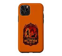 Carcasa para iPhone 11 Pro Funny Halloween I'D IR AL Infierno Y Volver para MI Gato