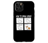 Carcasa para iPhone 11 Pro Funny How To Draw Pembroke Welsh Corgi Dog Lover
