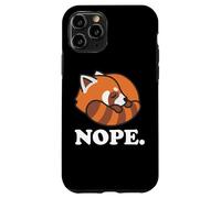 Carcasa para iPhone 11 Pro Funny Kawaii Kids Boys Girls Napping Nope Red Panda Lover