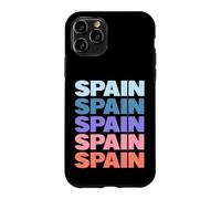 Carcasa para iPhone 11 Pro Funny Modern Repetitive Text Design Spain Spaniard Europe