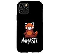 Carcasa para iPhone 11 Pro Funny Red Panda Namaste Yoga Humor Fire Fox For Women Girls