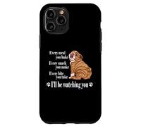Carcasa para iPhone 11 Pro Funny Retro Vintage Snack Make Meal Bake English Bulldog
