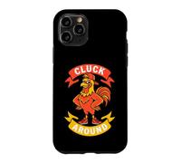 Carcasa para iPhone 11 Pro Funny Rooster Cluck Around Sarcastic Chicken Pun