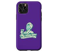 Carcasa para iPhone 11 Pro Funny Self Care My Alone Time Is For Everyone's Safety Retro