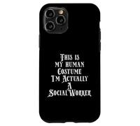 Carcasa para iPhone 11 Pro Funny Social Worker Salary Jobs Costume For Social Working