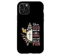 Carcasa para iPhone 11 Pro Funny When God Made Me He Said This'll Be Fun Dichings Men