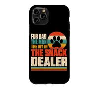 Carcasa para iPhone 11 Pro Fur Dad The Man The Myth The Snack Dealer Retro Dog Parent