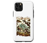 Carcasa para iPhone 11 Pro Futuristic Dinosaur Battle Sci Fi Action Art Warrior