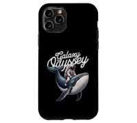 Carcasa para iPhone 11 Pro Galaxy Odyssey Astronaut Riding Cosmic Whale Art