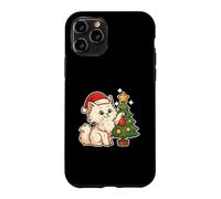 Carcasa para iPhone 11 Pro Gato Blanco Decora el árbol