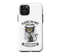 Carcasa para iPhone 11 Pro Gato Gracioso ya Molesto Déjame Solo Kitty