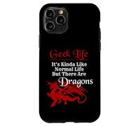 Carcasa para iPhone 11 Pro Geek Life Es un Poco como la Vida Normal, Pero Hay Dragones