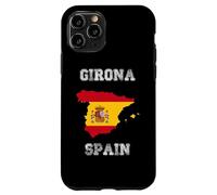 Carcasa para iPhone 11 Pro Girona España Vintage España Bandera Mapa Diseño
