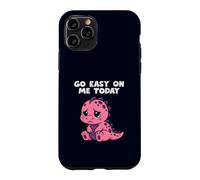 Carcasa para iPhone 11 Pro Go Easy On Me Today Lindo Dinosaurio Divertido Apoyo Emocional