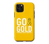Carcasa para iPhone 11 Pro Go Gold Childhood Cancer Awareness Support Items Gifts