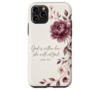 Carcasa para iPhone 11 Pro God is Within Her, She Will Not Fail Cristiana Flores Fe Art