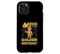 Carcasa para iPhone 11 Pro Golden Birthday Boys Girls Bday Fiesta de cumpleaños Bombero