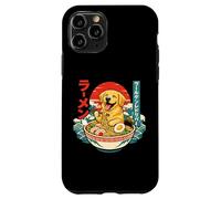 Carcasa para iPhone 11 Pro Golden Retriever - Fideos Ramen japoneses Ukiyo-e Kawaii Art