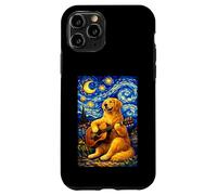 Carcasa para iPhone 11 Pro Golden Retriever Playing Guitar Whimsical Art Music Camping