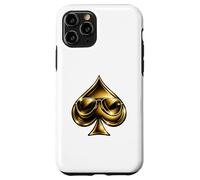 Carcasa para iPhone 11 Pro Golden Spade Sunglasses Poker Casino Lucky Symbol