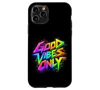 Carcasa para iPhone 11 Pro Good Positive Graffiti Vibes Quotes Colorful Splach Colors