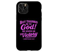 Carcasa para iPhone 11 Pro Gracias a Dios Corintios Versículo de la Biblia Fe Escritura Oración