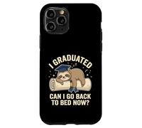 Carcasa para iPhone 11 Pro Graduación de Perezoso Gracioso I Graduated Can I Go Back To Bed Now