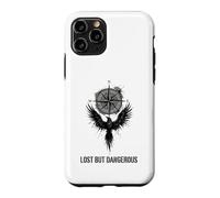 Carcasa para iPhone 11 Pro Gráfico de ala de brújula perdida Pero peligrosa