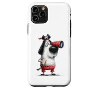 Carcasa para iPhone 11 Pro Gráfico de Aventuras con Forma de catalejo para Perros Buccaneer