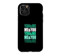 Carcasa para iPhone 11 Pro Gráfico Verde Azulado Claro Aqua Color You&Me&You&Me Teal Aqua