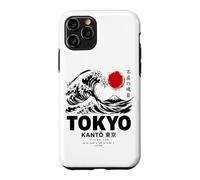 Carcasa para iPhone 11 Pro Gran Ola Arte Japonés Tokio Kanto Japón Ola Retro
