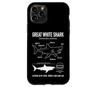 Carcasa para iPhone 11 Pro Gran Tiburón Blanco Anatomía Océano