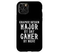 Carcasa para iPhone 11 Pro Graphic Design Major by Day Gamer Night Art Student Artist