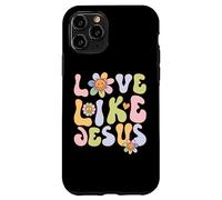 Carcasa para iPhone 11 Pro Groovy Love Like Jesus Religious God Christian Graphic