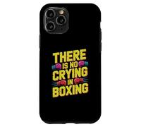 Carcasa para iPhone 11 Pro Guantes de Boxeo Divertidos Retro con Texto en inglés «There Is No Crying In Boxing»