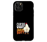 Carcasa para iPhone 11 Pro Guess What Chicken Butt Funny Retro Humor Broma Niños