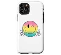 Carcasa para iPhone 11 Pro Guiñando Sonrisa Cara Peace Camisa Lindo Guiño Feliz Cara Sonriente