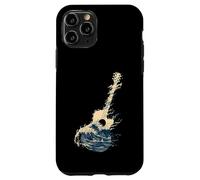 Carcasa para iPhone 11 Pro Guitarra Wave Art Japonés Cool Hombres Mujeres Motivo Amante De La M