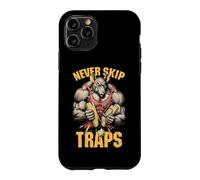 Carcasa para iPhone 11 Pro Gym Rat Never Skip Traps Trapecio Funny Muscle Mouse Trap